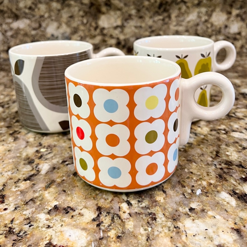 Target x Orla Kiely Mugs [Set of 3]